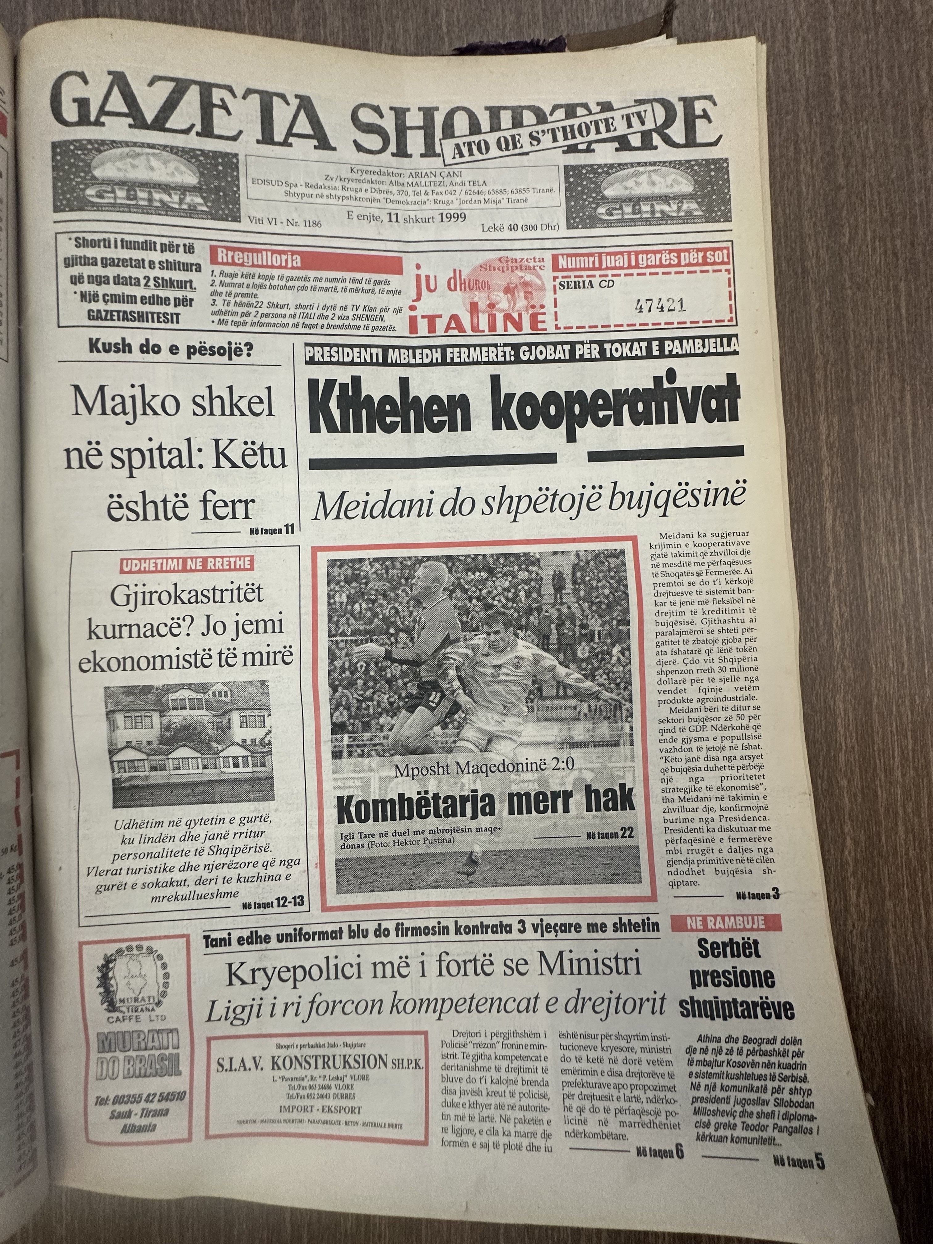 Gazeta Shqiptare 1999-02-11